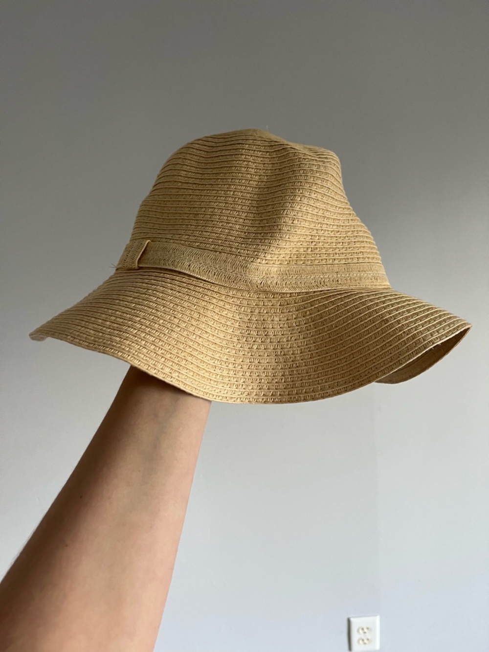a new day Natural Straw Sun Hat with Subtle Band
